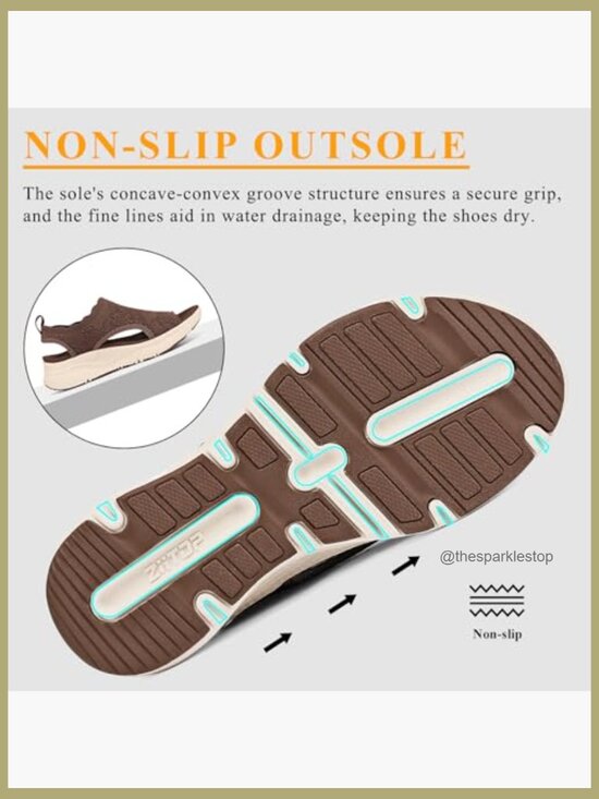 Amazon.com | YESWIN Women Walking Sandals Arch Support  Orthopedic Walking Sandals Arch Support Comfort Slip-On Sport Sandals